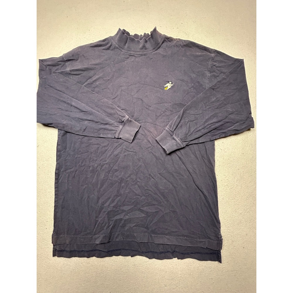 Titleist Mock Neck Shirt Combed Cotton Navy Blue XL Mens
